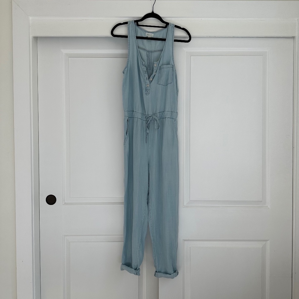 Thread & Supply Lightweight Chambray Jumpsuit - image 1